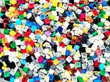 LEGO płytki 1x1 100 szt mix