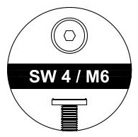 10 винтов M6 x 12 мм с шестигранной головкой, мебельный винт, метрический винт