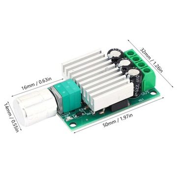 Контроллер двигателя постоянного тока ШИМ DC12V-30V 7A