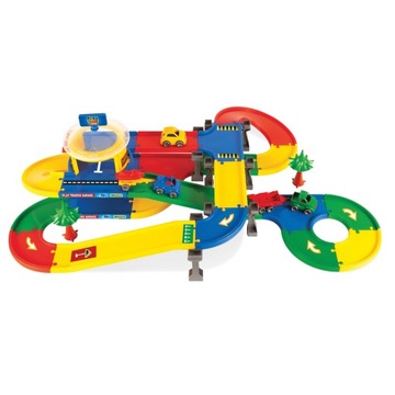 Garaż z trasą Wader Play Tracks Garage 53140 wielokolorowy