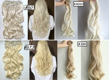 НАБОР ДЛЯ НАРАЩИВАНИЯ ВОЛОС Зажимы «Волны» 7 прядей 160г