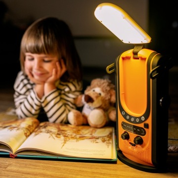 АВАРИЙНАЯ СОЛНЕЧНАЯ РАДИОДИНАМО СВЕТОДИОДНАЯ ЛАМПА 6000мАч