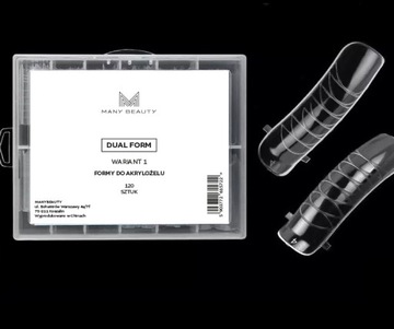 Formy do akrylożelu| dual form |120szt| wariant 1