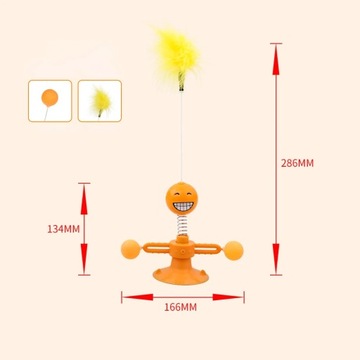 Cat Windmill Toy Funny Rotatable Toys Kitten Puzzle Training Alleviate
