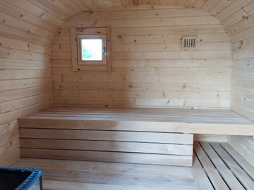 Sauna Ogrodowa Sauna Fińska Sauna KWADRO 2,5m +20% na 7 osób. Ściany 50mm!