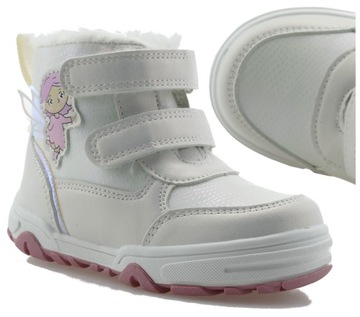 BUTY ZIMOWE DZIEWCZĘCE OCIEPLANE ŚNIEGOWCE 22