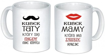 Kubek - dla Mamy i Taty - dla Rodziców - Zestaw 2 szt.