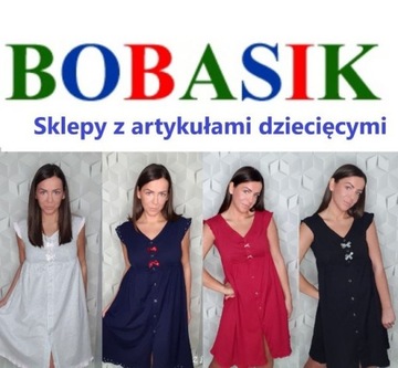 Coala Basia koszula do karmienia czarna gładka rozmiar 4XL