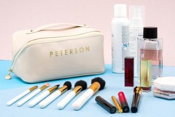 PETERSON pojemna kosmetyczka podróżna kuferek organizer z uchwytem saszetka