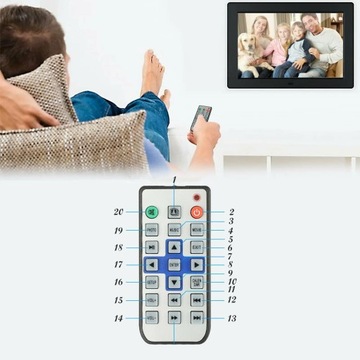 ЦИФРОВАЯ ФОТОРАМКА HD 10 ДЮЙМОВ СВЕТОДИОДНАЯ ФОТОРАМКА ПУЛЬТ ДИСТАНЦИОННОГО УПРАВЛЕНИЯ МУЗЫКА КИНО ПОДАРОК