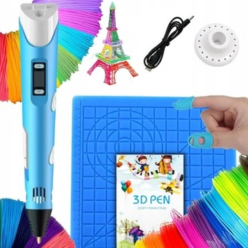 DŁUGOPIS DRUKARKA 3D PEN 200M WKŁADÓW KSIĄŻKA MATA