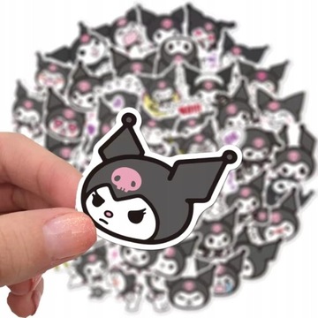 NAKLEJKI Hello Kitty Kuromi 50 szt