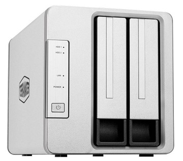 SERWER PLIKÓW TERRAMASTER F2-210 2-SZYBOWY NAS QUAD CORE RAID OBUDOWA PRO