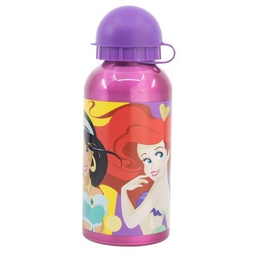 BIDON ALUMINIOWY DISNEY PRINCESS KSIĘŻNICZKI BUTELKA - 400 ml