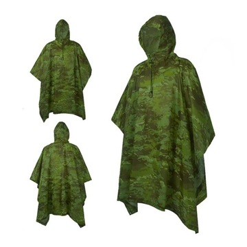 Ponczo Przeciwdeszczowe Camo Rip Stop MTC TR Peleryna Uniwersalna