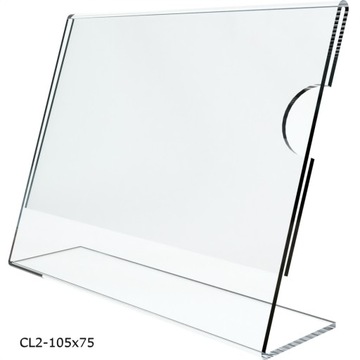 Cenówka 105x75 obracana z Plexi Stojak na cenę /MN