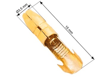Konektor nieizolowany męski 3,5/15 100 Sztuk