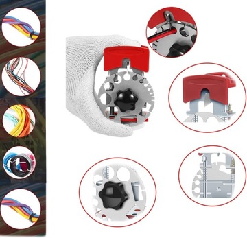 РУЧНАЯ БАРЬЕРНАЯ МАШИНА ДЛЯ КАБЕЛЬНЫХ ПРОВОД, РАЗЪЕДИНИТЕЛЬ + НОЖИ 10 ШТ.