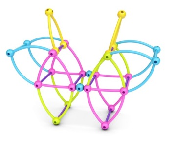 Конструкторы Палочки и шарики MELI Classic Stik Pink 150 элементов