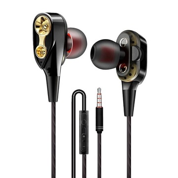 1.2m Wired Earbuds with Microphone 3.5mm In-Ear He