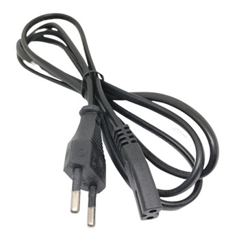 Przewód kabel zasilający czarny 3m