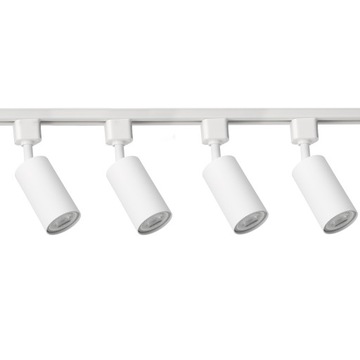 ZESTAW SZYNOPRZEWÓD 2M + 4x LAMPY GU10 BIAŁY