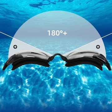 Очки для плавания EASY CLOSURE для бассейна ANTI-FOG + футляр