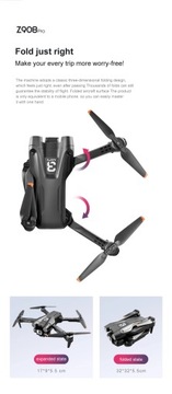 Lenovo Z908Pro Max Drone Профессиональная двойная камера 8K HD для фотосъемки