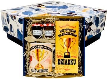 ZESTAW dla DZIADKA i BABCI kubek czekolada konfitury BABCIA DZIADEK wnuczki