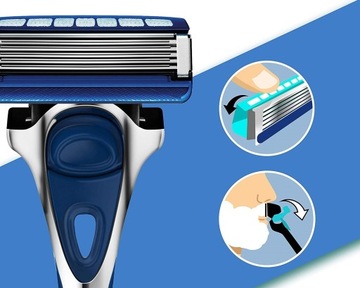 WILKINSON Hydro 5 Набор для бритья кожи, 5 картриджей + ручка