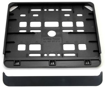 RAMKA TABLICY REJESTRACYJNEJ MOTOCYKLOWA MOTOCYKL MOTOR CZARNA BLACK