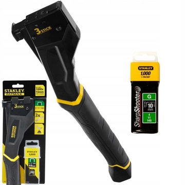 МОЛОТКОВЫЙ СТЕПЛЕР G8-12 +1000 СТЕПЛЕНОВ. СТЭНЛИ