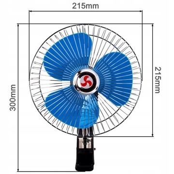 АВТОВЕНТИЛЯТОР ВРАЩАЮЩИЙСЯ ВЕНТИЛЯТОР 12 В ЗАЖИМ