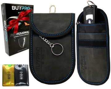 2x ETUI na Klucze Keyless Ochrona Blokada RFID Skóra