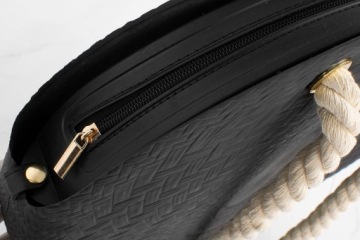 СУМКА O JELLY TWIST BAG РЕЗИНОВАЯ ЧЕРНАЯ