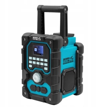 DEDRA Radio budowlane SAS DAB+/FM BL 18V DED7006BT