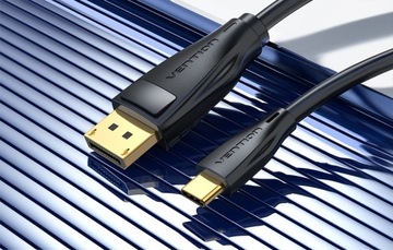 КАБЕЛЬ-АДАПТЕР VENTION CABLE USB-C DISPLAYPORT DP 8K 60HZ THUNDERBOLT 2M