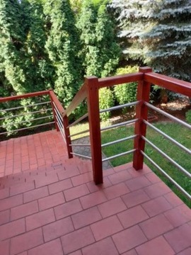 Внешняя балюстрада - ЛИСТВЕННИЦА + НЕРЖАВЕЮЩАЯ СТАЛЬ