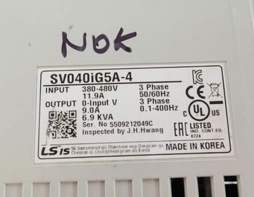 LS SV040iG5A-4 SV040IG5A4 поврежден