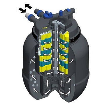 НАПОРНЫЙ ФИЛЬТР С УФ-ЛАМПОЙ 55ВТ ДЛЯ ПРУДА ОБЪЕМОМ ДО 80м3