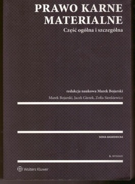 Prawo karne materialne część ogólna i szczególna