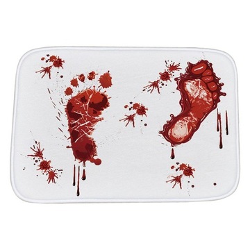 Halloween Footprint Mata do drzwi Koc Dywan Mata