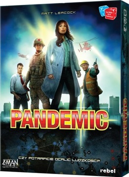 PANDEMIC (Pandemia) REBEL - GRA PLANSZOWA KOOPERACYJNA - EDYCJA POLSKA