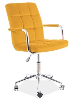 Fotel obrotowy Q-022 curry velvet bluvel 68