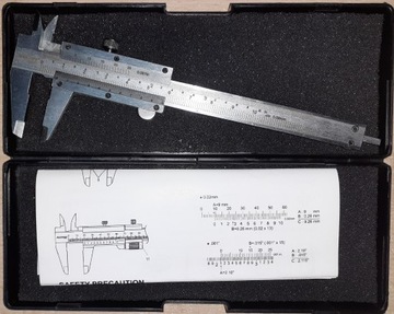 Suwmiarka analogowa etui metalowa inox 100 mm