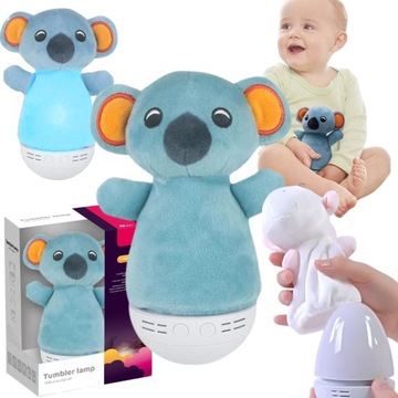 Wańka Wstańka Miś Koala Pluszowy Urocza Lampka Nocna Do Zabawy Do Snu Dziec