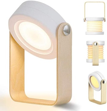TeSecu Lampka nocna dotykowa LED ładowalna 1200 mAh
