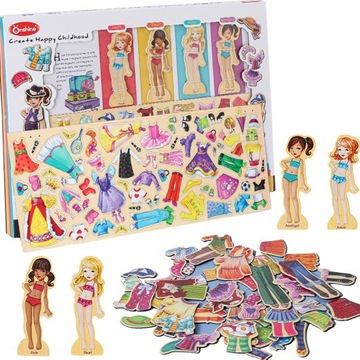 МАГНИТНАЯ ИГРА-ОДЕВАЛКА ПАЗЛ МОНТЕССОРИ