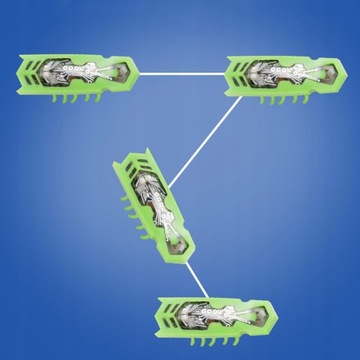 2x таракан-червь, насекомое, похожее на Hexbug La Cucaracha, игрушка для кошек, 4 батарейки