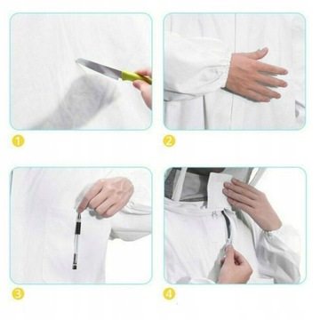 КОСТЮМ ПЧЕЛОВОДСТВЕННЫЙ С ВЕНТИЛЯЦИЕЙ И ПЕРЧАТКАМИ XL